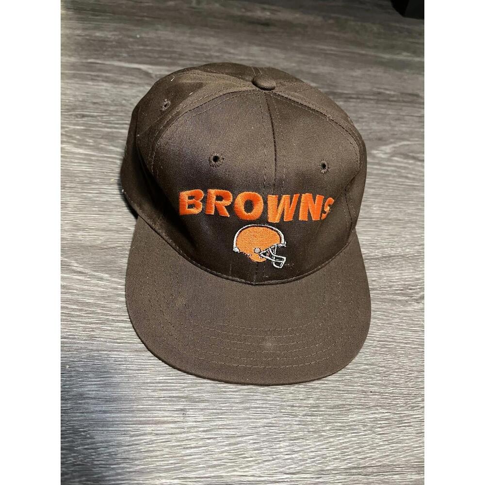 Cleveland Browns Hat Team NFL ANNCO Adjustable Brown Orange